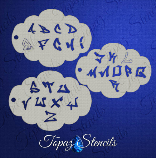 Graffiti Letters - Topaz Stencil