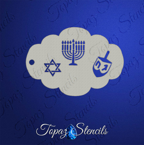 Hanukkah Elements - Topaz Stencil