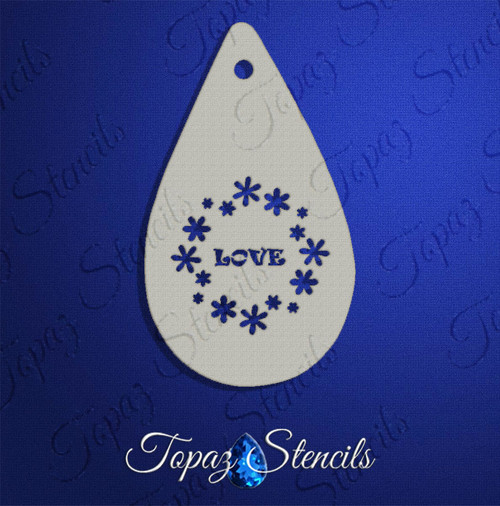 Hippie Love - Topaz Stencil