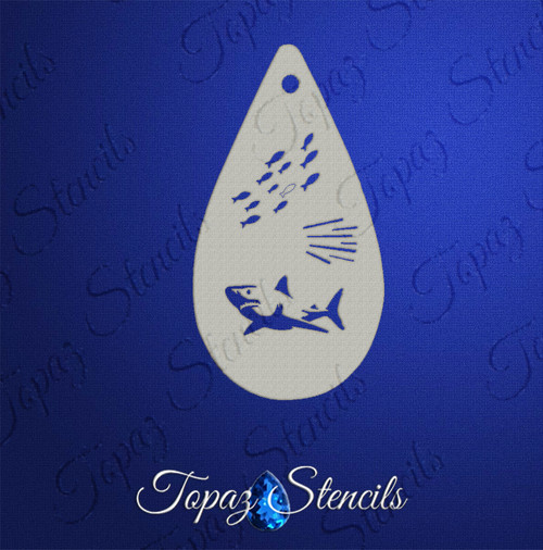 Shark and Fish - Topaz Stencil