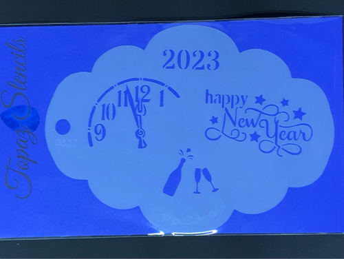 New Years 2023 - Topaz Stencil