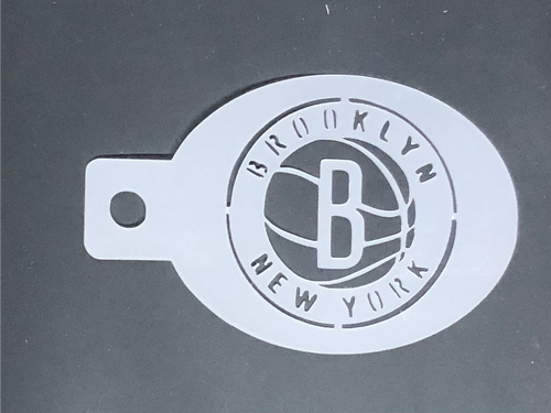 Brooklyn Nets Round Basketball NSD Stencil