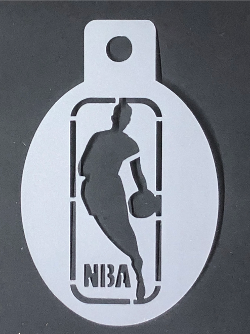 NBA Logo Basketball NSD Stencil