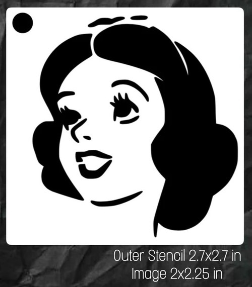 Snow White Reuseable Stencil