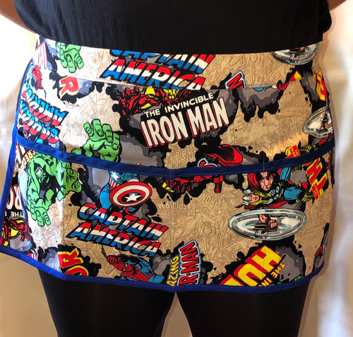 Iron Man 4 Pocket Apron with Extra Long Tie Iron Man 4 Pocket Apron with Extra Long Tie