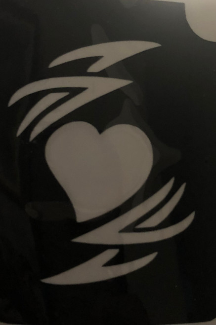 D Heart - 3 Layer Stencil