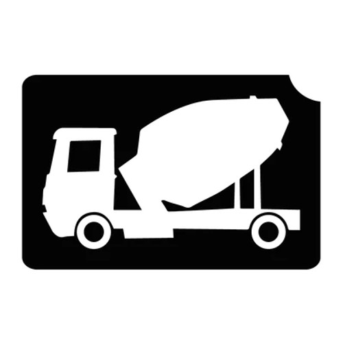 Cement Mixer Pack of 5 - 3 Layer Stencil