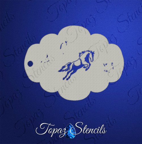 Jumping Horse  - Topaz Stencils