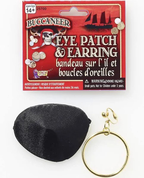 Pirate Eye Patch and Earring