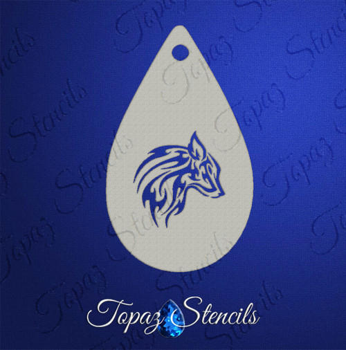 Tribal Wolf  - Topaz Stencils