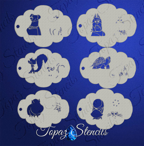 Superpets Set - Topaz Stencils