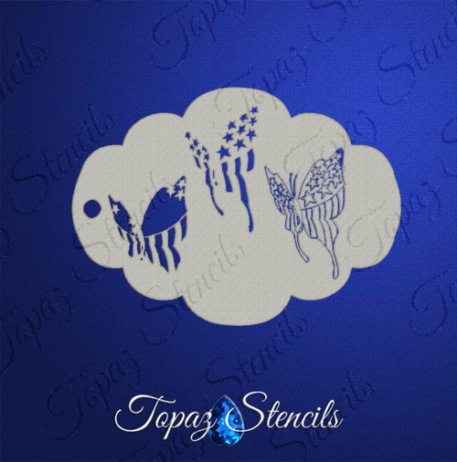 Butterfly Flag - Topaz Stencils