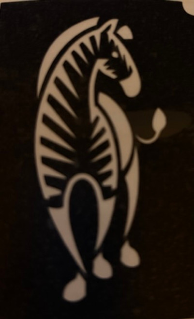 Zebra w Stripes 3 Layer Stencil