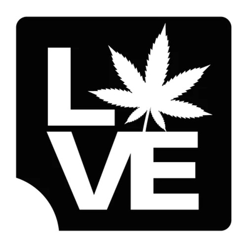 Cannibis Love Pack of 5 -  3 Layer Stencil