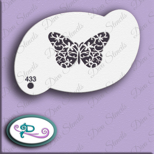 Butterfly Positive Diva Stencil