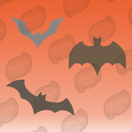 Bats - Diva Stencil