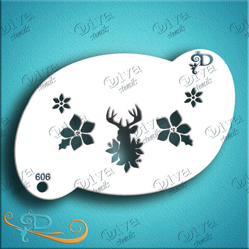 Christmas Stag Diva Stencil