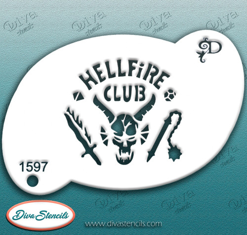 Hellfire Club Diva Stencil
