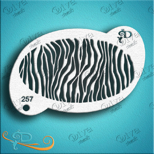 Tiger Stripes Texture Diva Stencil