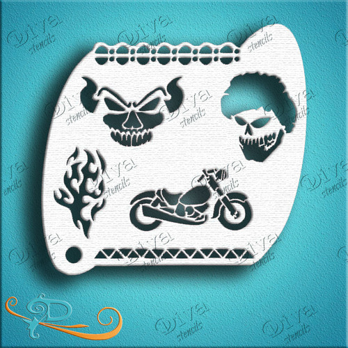 Motorcycle Diva Stencil