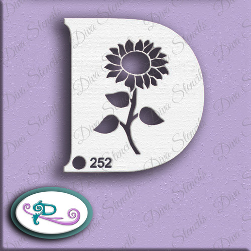 Demi Sunflower Diva Stencil