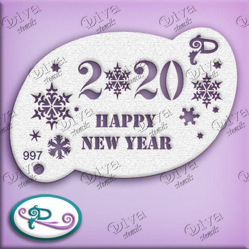 Happy New Year 2027 Snowflake