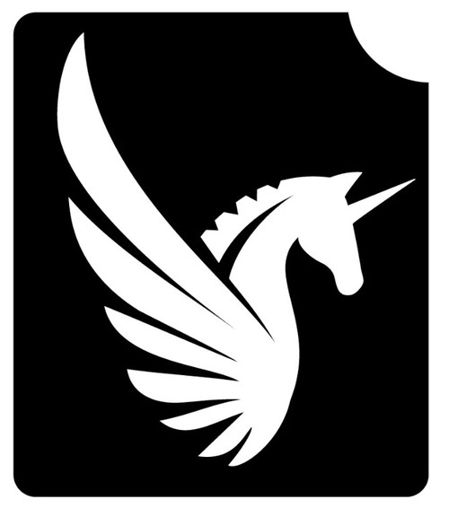 Unicorn Wings 3 Layer Stencil Pack of 5