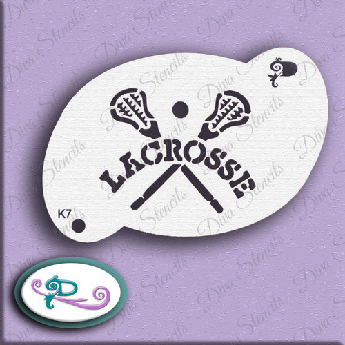 Lacrosse Diva Stencil