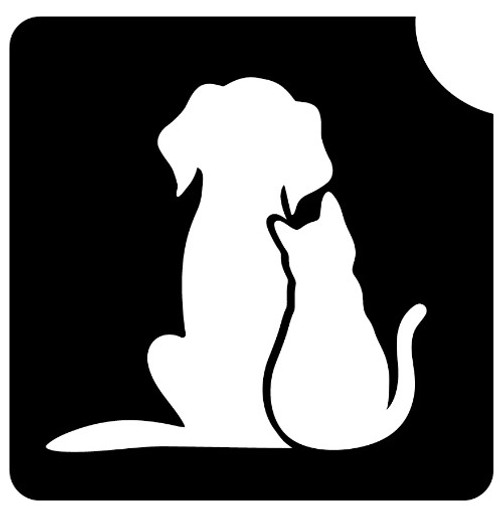 Dog and Cat 3 Layer Stencil Pack of 5