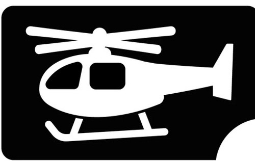 Helicopter 3 Layer Stencil Pack of 5