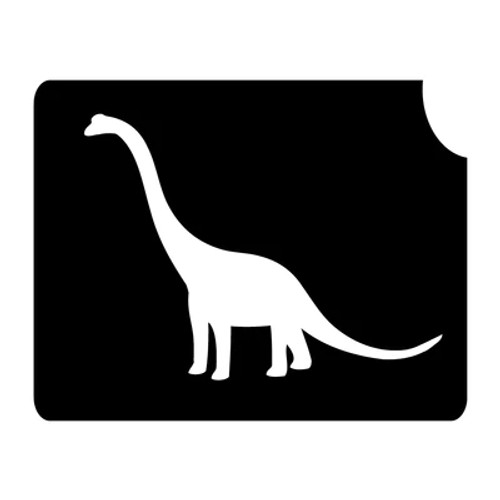 Brachiosaur Dinosaur  3 Layer Stencil Pack of 5