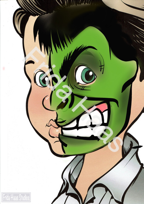 Hulk Face Paint Photo