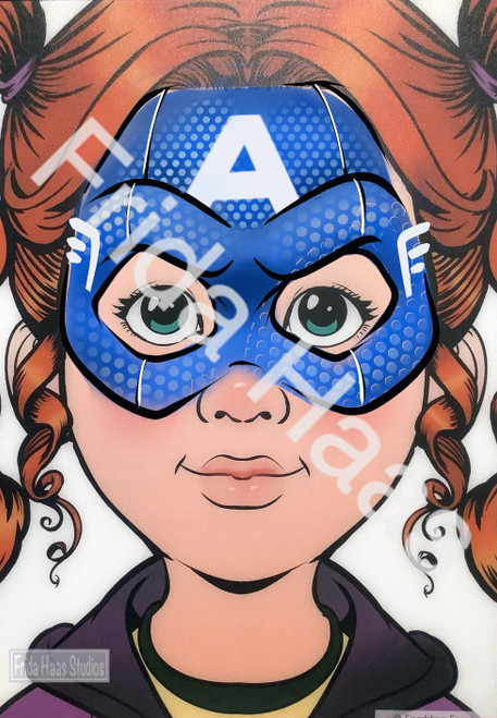 Captain America Face Paint Photo