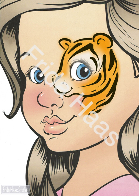 Eye Tiger Face Paint Photo