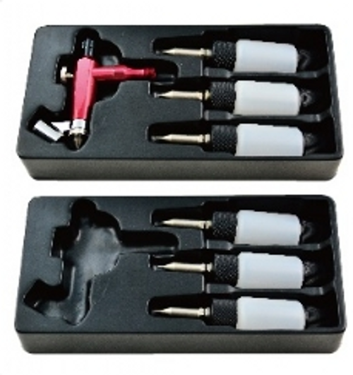 6 in 1 Quick Change Airbrush Kit 0.7mm Nozzle NO STAND