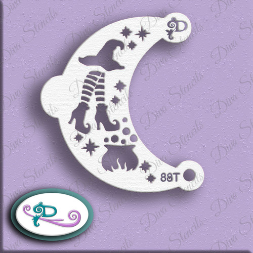 Side Witch Leg Diva Stencil