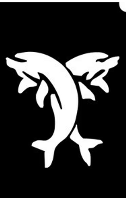 Dolphin Duo 5 Pack -  3 Layer Stencil