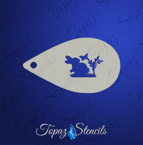 Bunny Butterfly Flower  - Topaz Stencils
