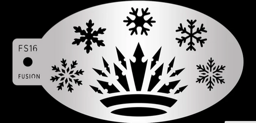Princess Snow Queen Face Paint Stencil
