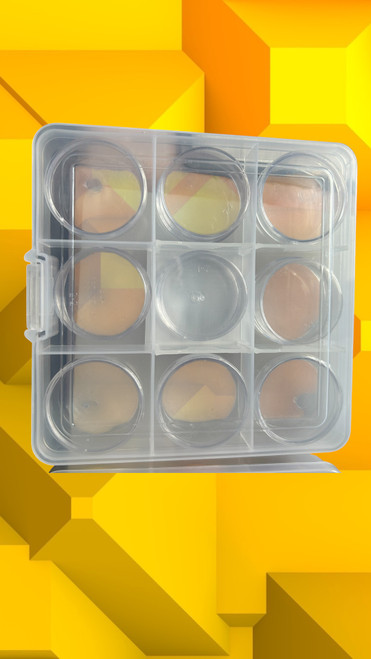 Empty container with 9 individual pots
