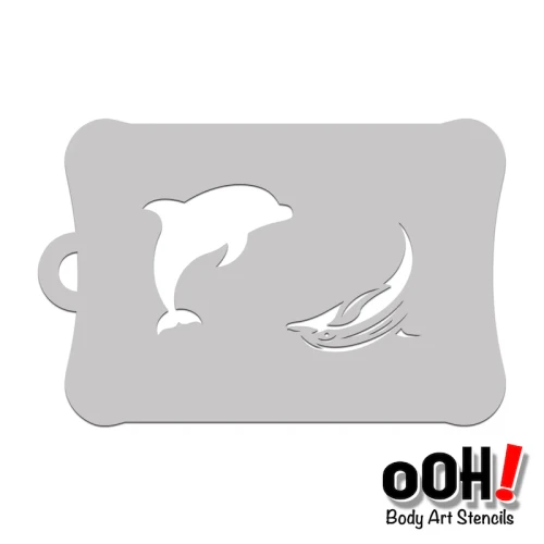 Dolphin Tattoo Ooh! Stencil