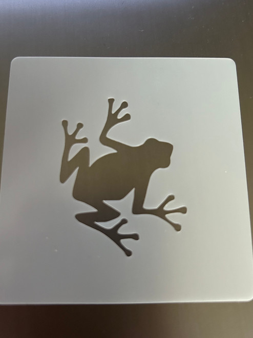 Frog Square Stencil