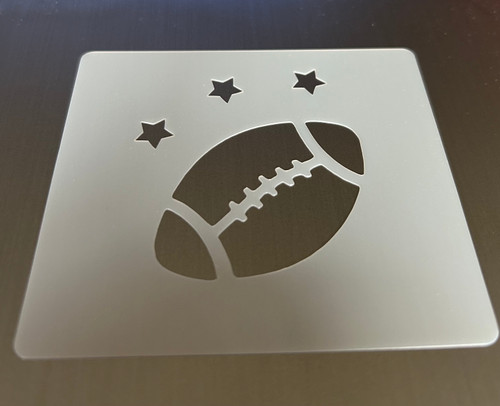 Football Square Stencil