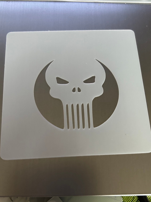 Punisher Square Stencil