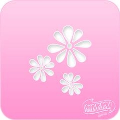 1012 Daisies Pink Power Stencil