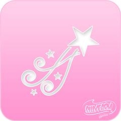 1018 Shooting Star Pink Power Stencil