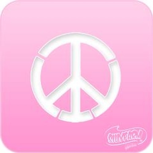1020 Peace Sign Pink Power Stencil