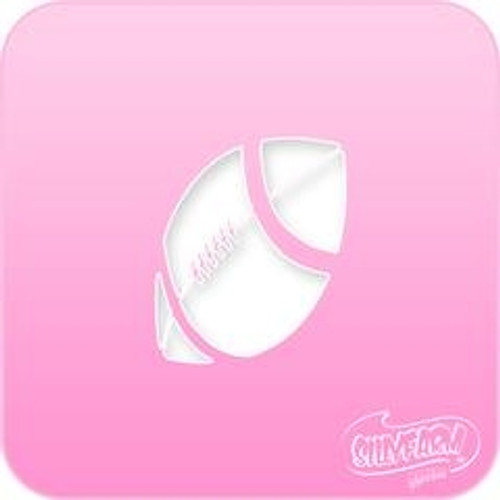 1025 Football Pink Power Stencil