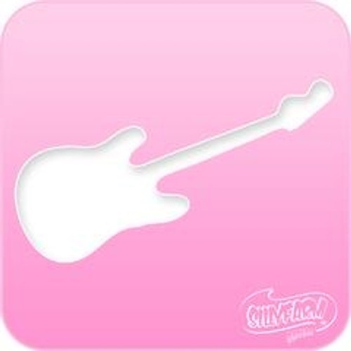 1026 Guitar Pink Power Stencil