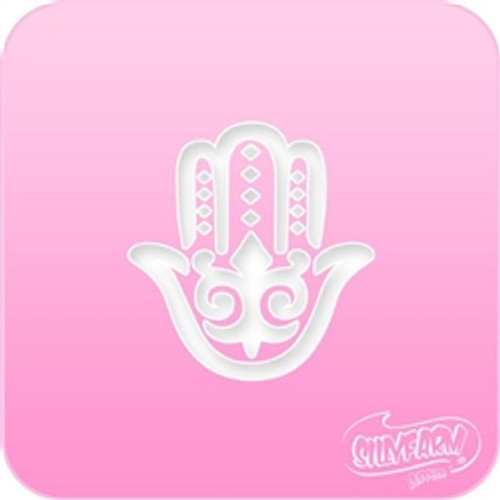 1135 Hamsa Pink Power Stencil